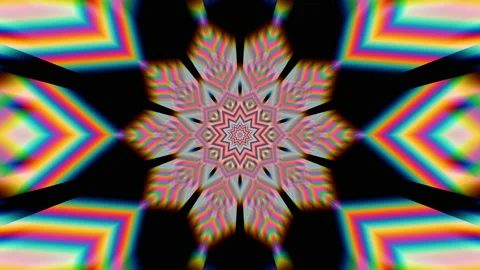 Rainbow Prism Kaleidoscope Light Reflections. Vídeos de archivo 159949720