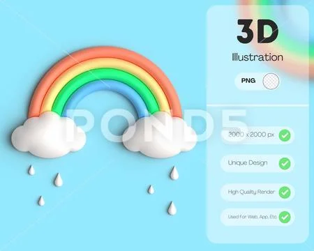 Rainbow PSD Template