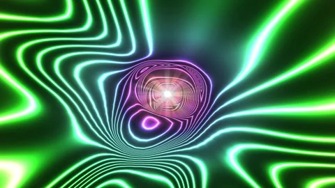 Rainbow psychedelic tunnel C1 Vídeos de archivo 288476555