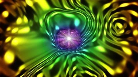 Rainbow psychedelic tunnel D1 Video stock 288494885