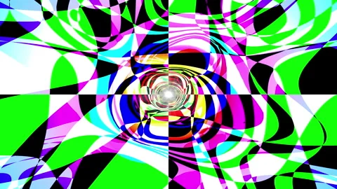 Rainbow psychedelic tunnel E3 Vídeos de archivo 288401121