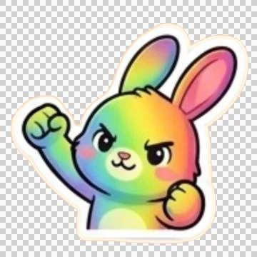 Rainbow Rabbit 20260526150731 イラスト素材
