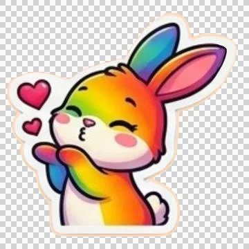 Rainbow Rabbit 20260526150748 イラスト素材