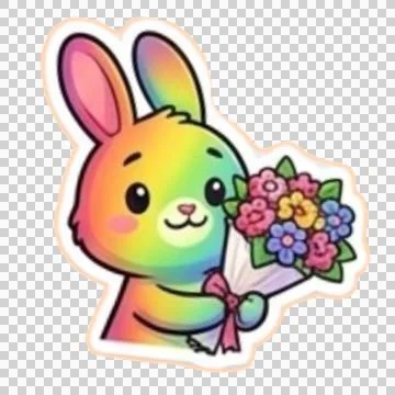 Rainbow Rabbit 20260526150902 イラスト素材