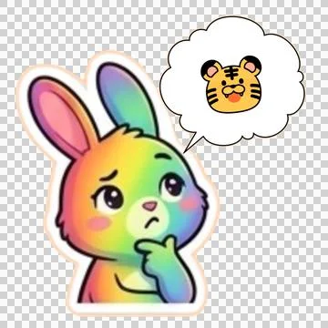 Rainbow Rabbit 20260526151000 イラスト素材