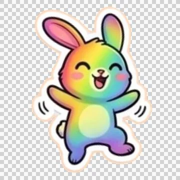 Rainbow Rabbit 20260526151204 イラスト素材