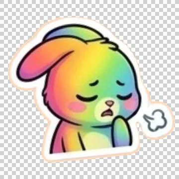 Rainbow Rabbit 20260526151223 イラスト素材