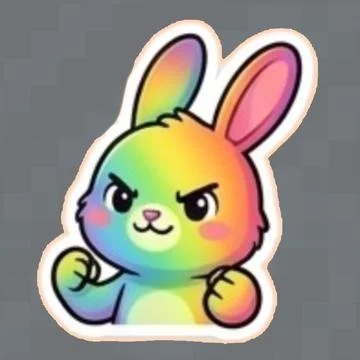 Rainbow Rabbit 20260526151509 イラスト素材