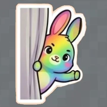 Rainbow Rabbit 20260526151637 Stock Illustration