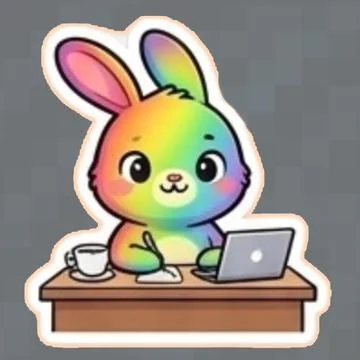 Rainbow Rabbit 20260526151649 イラスト素材