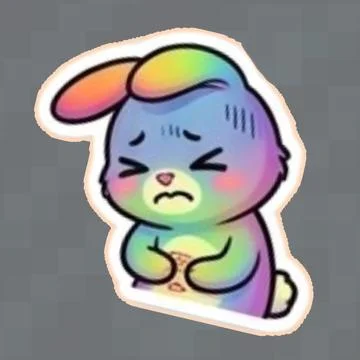 Rainbow Rabbit 20260526151727 イラスト素材