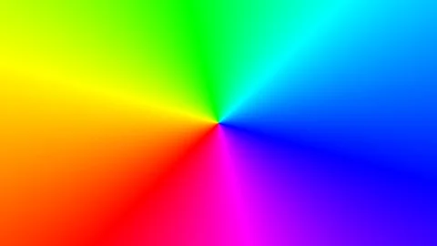 Rainbow Radial Gradient Background: Seamless Spectral Loop Vídeos de archivo 334888702