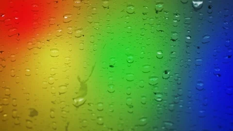 Rainbow Rain Background Stock Footage 102563309