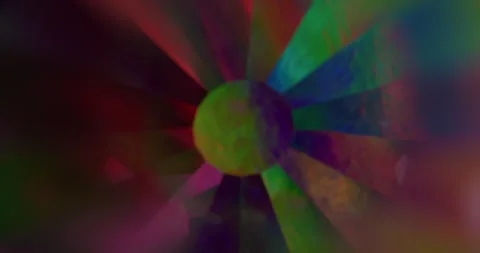Rainbow rays blur light circle lens flare neon Stock Footage 339773853