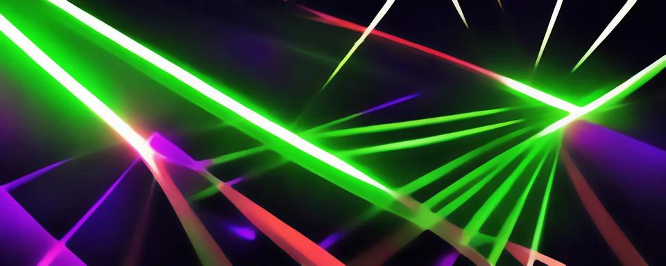 Rainbow rays disco flare graphic background Stock Illustration