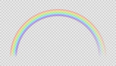 Rainbow. Realistic natural effect after rain. Multicolor reflection. Color Stock Illustration