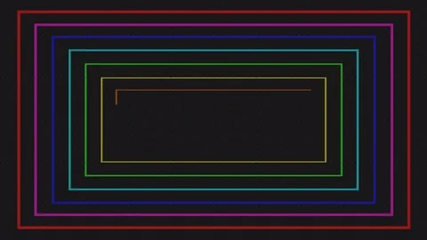 Rainbow Rectangles Animation Stock Footage 117127707