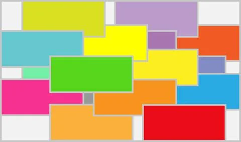 Rainbow Rectangles Stock Illustration