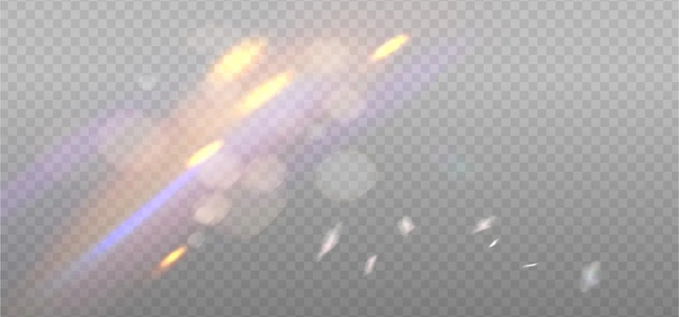 Rainbow reflection light prism effect on light background. Hologram glass Stock Illustration