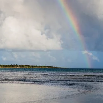 Rainbow reflection Stock Photos
