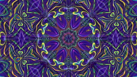 Rainbow Relief Retro  Abstract VJ Loop Stock Footage 229757380