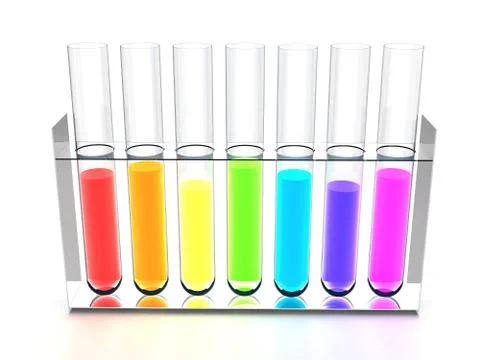 Rainbow retorts Stock Illustration
