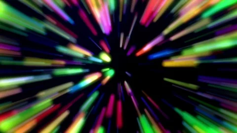 Rainbow Reverce Particles Shiny Rays Of Light Loop Explosion Background Stock Footage 72825572