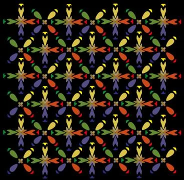 Rainbow rhombus colopful pattern Stock Illustration