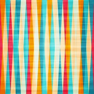 Rainbow rhombus seamless pattern Stock Illustration