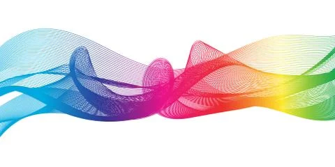 Rainbow ribbon Stock Illustration