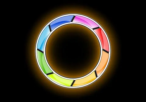 Rainbow ring Illustrazione stock