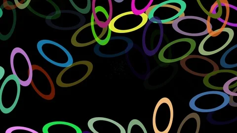 Rainbow Rings Stock Footage 87702687