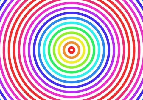 Rainbow rings Stock Illustration