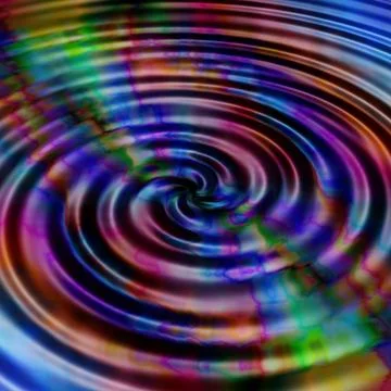 Rainbow ripples Stock Illustration