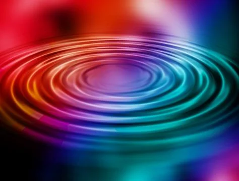 Rainbow ripples Stock Illustration