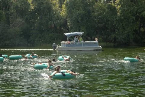 Rainbow River Recreation Stock Photos