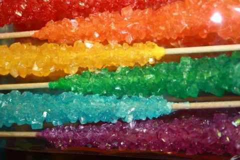 Rainbow Rock Candy Stock Photos