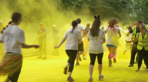 Rainbow Run bristol Vídeo Stock 52079176