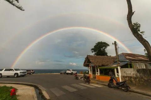 Rainbow in santo domingo cabrera Foto stock