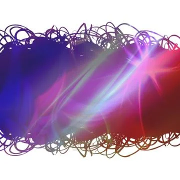 Rainbow Scribbles Illustrazione stock