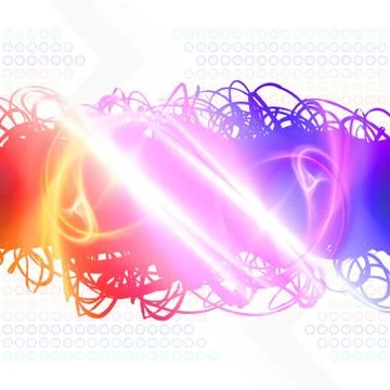 Rainbow Scribbles Illustrazione stock