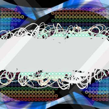 Rainbow Scribbles Stock Illustration