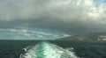 Rainbow on sea near Madeira island 20110423 083122 HD Footage