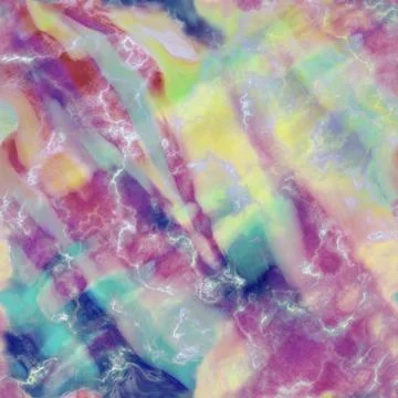 Rainbow Seamless Marble Texture  Stock Illustration