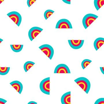 Rainbow seamless pattern. Vector illustration Stock Illustration
