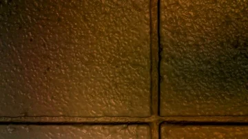 Rainbow Shadow Over Cinder Block Wall 2 Stock Footage 85823374