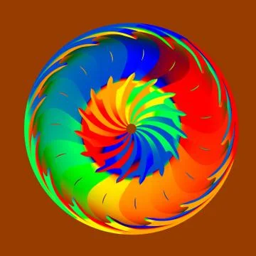 Rainbow Shield Stock Illustration