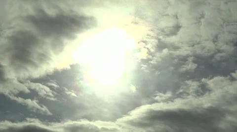 Rainbow Shimmer Clouds Stock-Footage 10681900