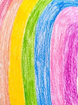 Rainbow to show support and optimism at coronavirus crisis. Hope symbol. Stock Illustration