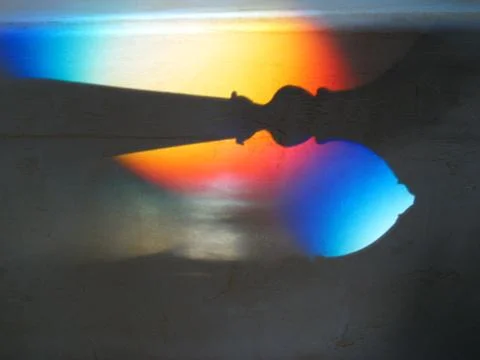 Rainbow Silhouette Foto stock